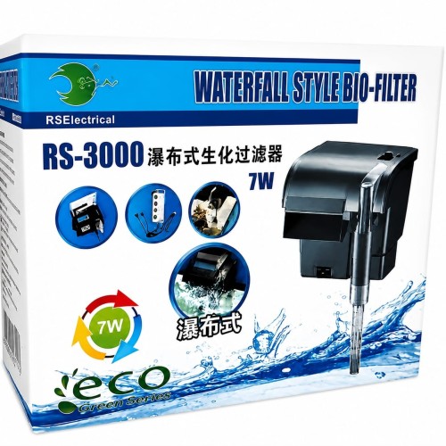 RS-3000 (WATERFALL STYLE BIO FILTER)-7W