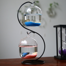 Hanging glass Jar Double Layer Fish Jar
